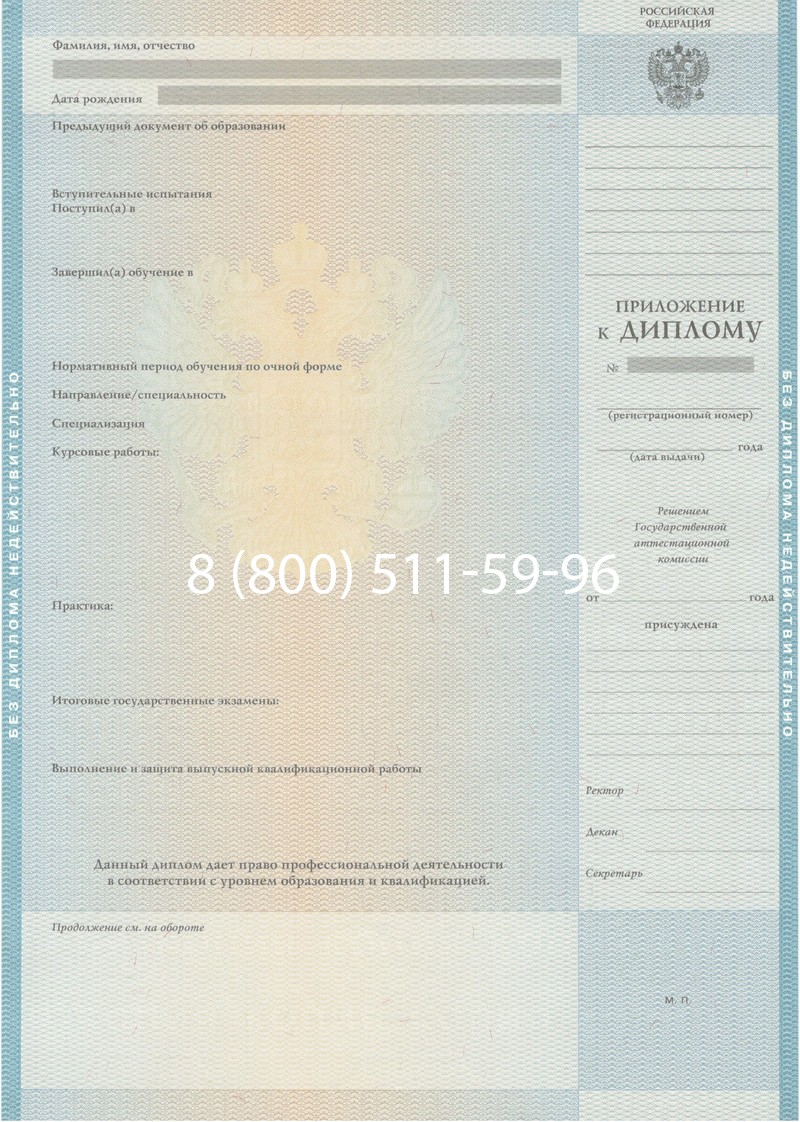 Заказать Диплом специалиста 2010-2011 годов в Евпатории